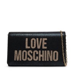 Torebka LOVE MOSCHINO. Czarne torebki wieczorowe damskie Love Moschino, bez wzorów, bez dodatków. Za 679.99 zł.