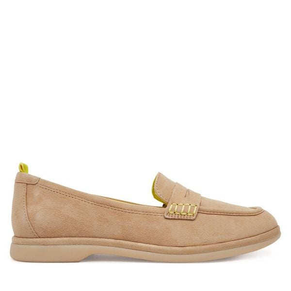 Mokasyny Tamaris. Brązowe mokasyny damskie Tamaris, bez obcasa. Za 219.99 zł.