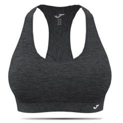 Biustonosz sportowy Joma Young Top na siłownię fitness usztywniany. Szare biustonosze sportowe damskie Joma, bez wzorów, z bawełny. Za 49.99 zł.