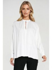 Nife Bluzka w kolorze białym rozmiar: 40/42. Białe bluzki damskie Nife, bez wzorów, bez kołnierzyka, bez ramiączek. Za 134.85 zł.