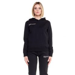 Bluza z bawełna z kaptur na co dzień na siłownię. Czarne bluzy damskie LEONE 1947 APPAREL, s, bez wzorów, z bawełny, bez kaptura. W wyprzedaży za 212.61 zł.