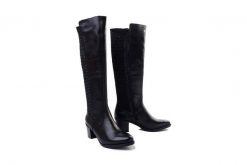 RIEKER Y2050-00 black, kozaki damskie. Czarne kozaki damskie Rieker, na zimę, z gumy, bez obcasa, na obcasie, bez zapięcia. Za 489.90 zł.