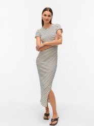 Vero Moda Sukienka w kolorze białym rozmiar: XS. Białe sukienki damskie Vero Moda, bez wzorów, bez ramiączek. Za 66.00 zł.