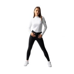 Termoaktywne legginsy jeździeckie z pełnym siedziskiem dla kobiet Horze Tiffany. Czarne legginsy damskie HORZE, l, bez wzorów, z materiału. Za 469.50 zł.
