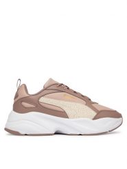 Puma Sneakersy Cassia 2.0 404639 01 Beżowy. Brązowe obuwie sportowe damskie Puma, ze skóry, bez zapięcia. Za 319.99 zł.