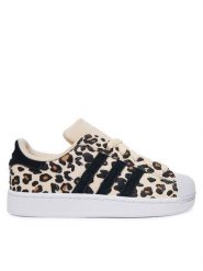Adidas Sneakersy Superstar II KK2116 Beżowy. Brązowe buty sportowe dziewczęce Adidas, ze skóry, bez zapięcia. Za 299.99 zł.