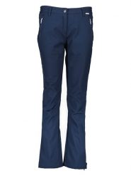 Regatta Spodnie softshellowe "Geo II" w kolorze granatowym rozmiar: 46. Niebieskie spodnie dresowe damskie Regatta, m, bez wzorów, outdoorowe. Za 157.45 zł.