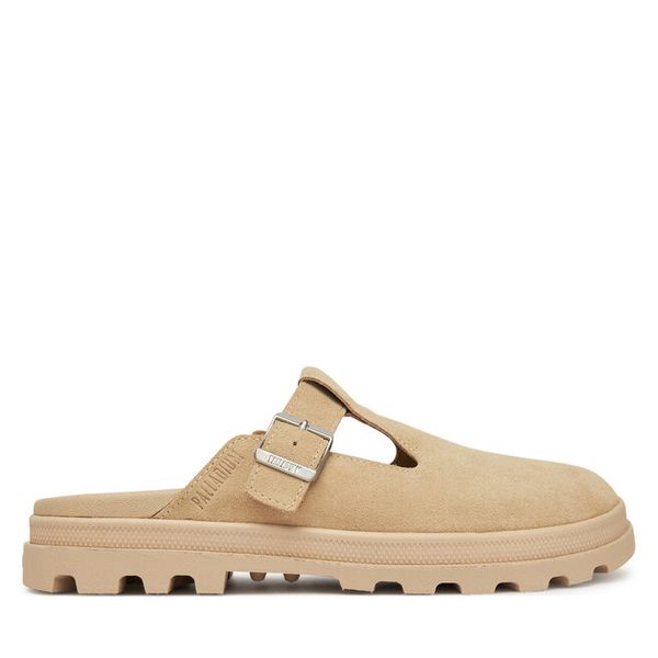 Klapki Palladium. Brązowe klapki damskie Palladium, bez wzorów, bez obcasa, bez zapięcia. Za 399.99 zł.