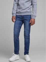 Jack & Jones Junior Jeansy Glenn 12181893 Niebieski Slim Fit. Niebieskie jeansy chłopięce Jack & Jones Junior, z bawełny. Za 99.99 zł.