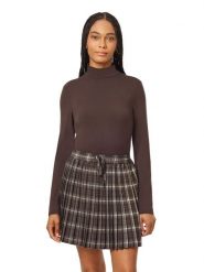 Scotch & Soda Koszulka w kolorze ciemnobrązowym rozmiar: L. Brązowe bluzki damskie Scotch & Soda, l, bez wzorów, bez kołnierzyka, bez ramiączek. Za 149.95 zł.