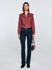 BIG STAR Koszula w kolorze czerwonym rozmiar: XXL. Czerwone koszule damskie Big Star, xxl, bez wzorów, z bawełny, retro, bez kołnierzyka, bez ramiączek. Za 129.99 zł.