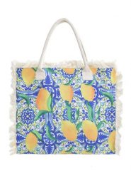 BLE Shopper bag ze wzorem - 43 x 35 x 12 cm rozmiar: onesize. Shopper bag BLE, bez wzorów, z materiału, na ramię, bez dodatków. Za 38.95 zł.