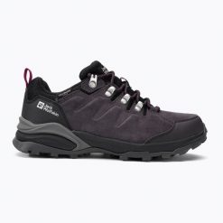 Buty trekkingowe damskie Jack Wolfskin Refugio Texapore Low. Czerwone obuwie trekkingowe damskie Jack Wolfskin, z materiału, bez zapięcia. Za 541.00 zł.