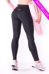 Czarne legginsy sportowe damskie 2skin PUSH UP BLACK NIGHT. Czarne legginsy damskie 2SkIN, l, bez wzorów, z dzianiny, z podwyższonym stanem, na fitness i siłownię. Za 199.00 zł.