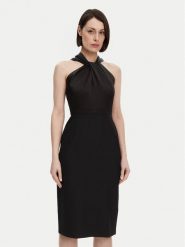 BOSS Sukienka koktajlowa Datinar 50538291 Czarny Slim Fit. Czarne sukienki damskie Boss, bez wzorów, z wiskozy, wizytowe, bez ramiączek. Za 1,009.00 zł.