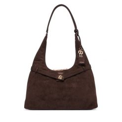 Torebka Guess. Brązowe torebki klasyczne damskie Guess, bez dodatków. Za 634.99 zł.