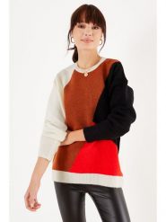 Milan Kiss Sweter ze wzorem rozmiar: L. Swetry klasyczne damskie Milan Kiss, l, z wełny, bez kołnierzyka. Za 129.57 zł.