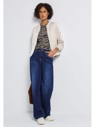 Cecil Koszulka w kolorze czarno-kremowym rozmiar: 40. Brązowe koszulki damskie Cecil, bez wzorów, bez kołnierzyka, bez ramiączek. Za 88.02 zł.