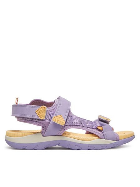 Roxy Sandały CS8126-01 Fioletowy. Fioletowe sandały dziewczęce Roxy, z materiału, bez obcasa, bez zapięcia. Za 129.99 zł.