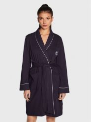Lauren Ralph Lauren Szlafrok I814193 Granatowy. Niebieskie szlafroki damskie Lauren Ralph Lauren, bez wzorów, z bawełny, bez kaptura. Za 459.99 zł.