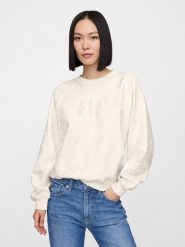 GAP Bluza w kolorze kremowym rozmiar: XL. Brązowe bluzy damskie GAP, xl, bez wzorów, bez kaptura. Za 92.21 zł.