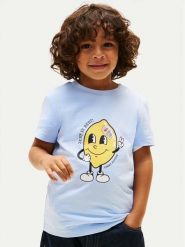 Tommy Hilfiger T-Shirt KB0KB10274 Niebieski jasny Regular Fit. Niebieskie t-shirty i koszulki chłopięce Tommy Hilfiger, bez wzorów, z bawełny, bez kołnierzyka, bez ramiączek. Za 109.99 zł.