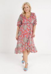 Czerwona Sukienka Darorgon. Czerwone sukienki damskie Born2be, z aplikacjami, boho, bez ramiączek. Za 139.99 zł.