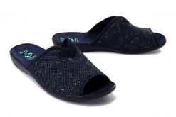 ADANEX DIANA 27248 DIK27VN granatowy, kapcie damskie. Niebieskie kapcie damskie Adanex. Za 80.99 zł.