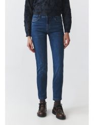TATUUM Dżinsy "Saros" - Slim fit - w kolorze niebieskim rozmiar: 44. Niebieskie jeansy damskie TATUUM. Za 172.08 zł.