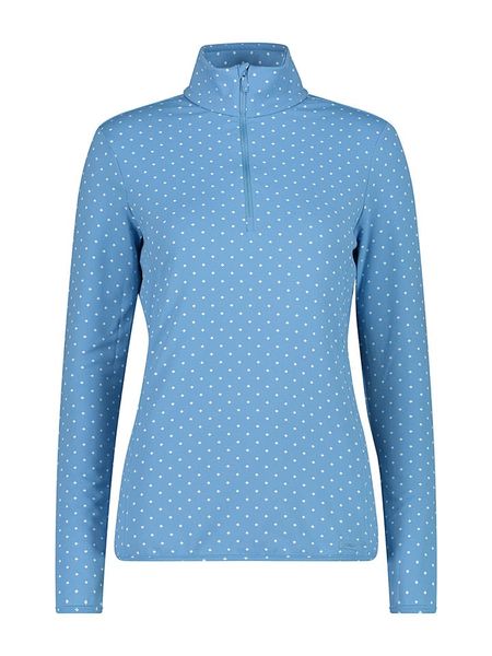 CMP Koszulka funkcyjna w kolorze błękitno-białym rozmiar: 40. Niebieskie koszulki damskie CMP, bez wzorów, bez kołnierzyka, bez ramiączek. Za 149.66 zł.