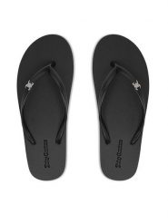 Juicy Couture Japonki CEO-800289 Czarny. Czarne klapki damskie Juicy Couture, bez wzorów, z syntetyku, bez obcasa, bez zapięcia. Za 69.99 zł.