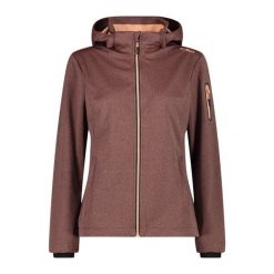 Kurtka damska turystyczna CMP 39A5016M. Brązowe kurtki damskie CMP, l, bez wzorów, z softshellu, z kapturem. Za 340.00 zł.