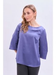 Marks & Spencer Bluzka w kolorze fioletowym rozmiar: 44. Różowe bluzki damskie Marks & Spencer, bez wzorów, bez kołnierzyka, bez ramiączek. Za 48.39 zł.