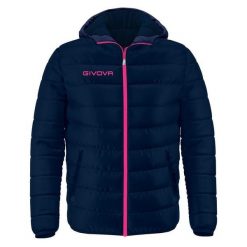 Kurtka pikowana Givova Olanda 3XL – niebieska/łososiowa. Czerwone kurtki damskie Givova, xl, bez wzorów, z puchu, bez kaptura. W wyprzedaży za 224.10 zł.