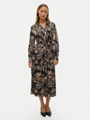 Vero Moda Sukienka koszulowa Thora 10320742 Czarny Regular Fit. Czarne sukienki damskie Vero Moda, bez wzorów, z syntetyku, bez ramiączek. Za 159.99 zł.