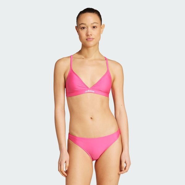 Komplet bikini z ramiączkami regulowanymi w dwóch kierunkach Triangle. Białe bikini Adidas, bez wzorów. Za 199.00 zł.