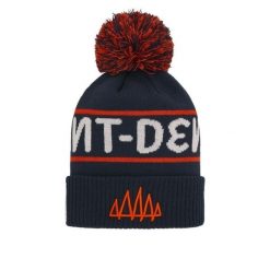 Czapka z pomponem Macron RWC France 2023 St Denis. Niebieskie czapki damskie Macron, bez wzorów. Za 172.50 zł.