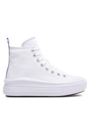 Converse Trampki Chuck Taylor All Star Move Platform A03667C Biały. Białe trampki dziewczęce Converse, bez wzorów, z materiału, bez zapięcia. Za 219.99 zł.