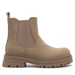 Sztyblety Jenny Fairy. Brązowe botki damskie Jenny Fairy, bez obcasa, na płaskiej podeszwie, bez zapięcia. Za 139.99 zł.