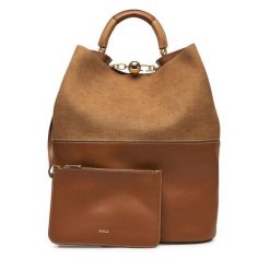 Torebka Furla. Brązowe torebki klasyczne damskie Furla, bez dodatków. Za 2,209.00 zł.