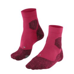 Skarpetki damskie Falke RU Trail Grip. Czerwone skarpetki damskie Falke, bez wzorów, z elastanu. Za 154.50 zł.