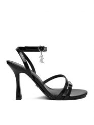 Juicy Couture Sandały EO-LS955554-8 Czarny. Czarne sandały damskie Juicy Couture, bez wzorów, z materiału, bez obcasa, na szpilce, bez zapięcia. Za 249.99 zł.