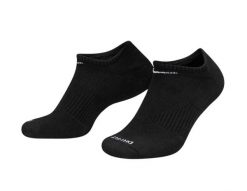 Stopki Nike Everyday Plus Cushion 3-pack. Czarne skarpetki damskie Nike, bez wzorów, z bawełny. Za 68.99 zł.