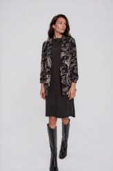 Marynarka ze wzorem paisley czarna. Czarne marynarki i żakiety damskie MOODO, l, bez wzorów, z elastanu. Za 189.99 zł.