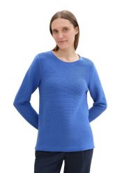 Tom Tailor Sweter w kolorze niebieskim rozmiar: XS. Niebieskie swetry klasyczne damskie Tom Tailor, xs, z bawełny, bez kołnierzyka. Za 61.46 zł.