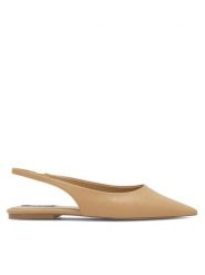 Nine West Sandały WFA2551-2 Beżowy. Brązowe sandały damskie Nine West, bez wzorów, ze skóry, bez obcasa, na płaskiej podeszwie, bez zapięcia. Za 109.99 zł.