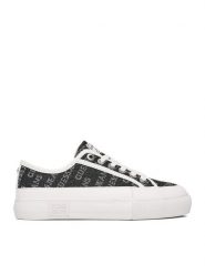 Guess Jeans Tenisówki CWBEO-GJ13456 Czarny. Czarne obuwie sportowe damskie Guess Jeans, z aplikacjami, z jeansu, bez zapięcia. Za 229.99 zł.