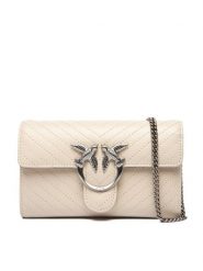 PINKO Torebka Love One Wallet Light AI 25-26 PLTT 105344 A2JC Écru. Torebki wieczorowe damskie Pinko, bez wzorów, ze skóry, bez dodatków. Za 1,149.00 zł.
