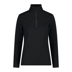 Kurtka polarowa softech z półzamkiem dla kobiet CMP. Czarne kurtki damskie CMP, l, bez wzorów, z polaru, bez kaptura. W wyprzedaży za 284.99 zł.