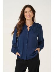 Cream Bluzka "Luna" w kolorze granatowym rozmiar: 40. Niebieskie bluzki damskie Cream, bez wzorów, z koronki, bez kołnierzyka, bez ramiączek. Za 114.98 zł.